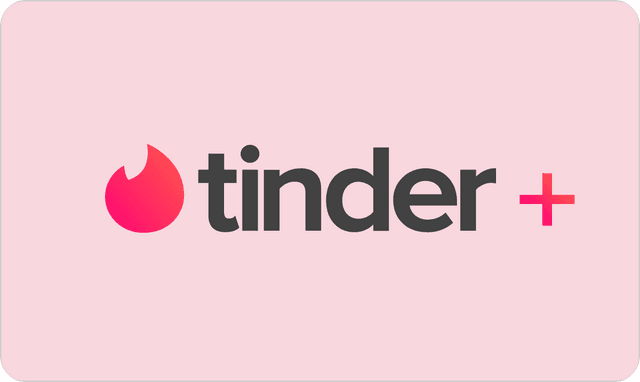 Tinder Plus abonnement logo afbeelding